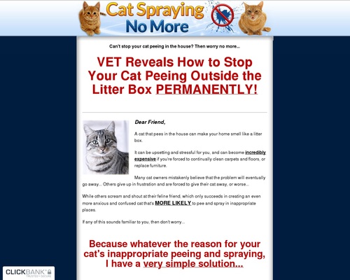Cat Spraying No Extra – Model New with a 16.2% Conversion Fee!